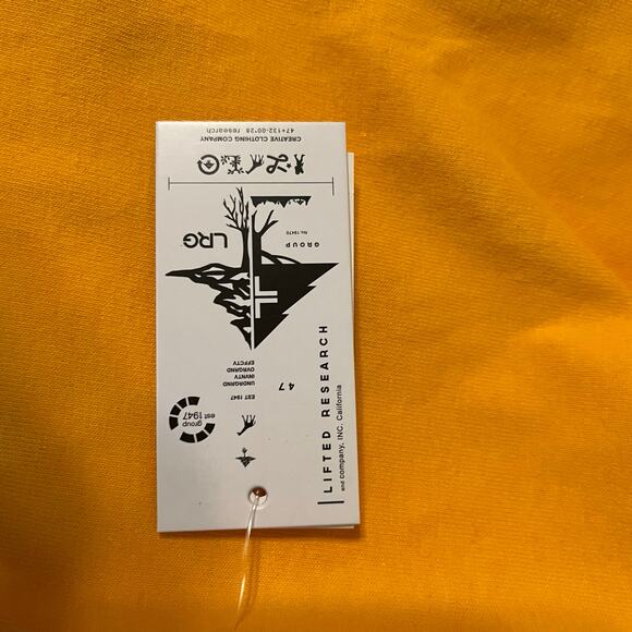 LRG Short Sleeve T-Shirt in Yellow size 2XL - Picture 6 of 7